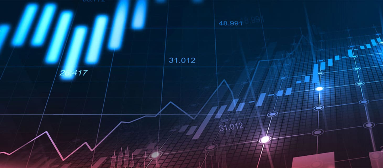 Graphic concept financial economic trends